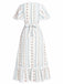 [Prévente] Robe Floral Col V Dentelle Cape Années 1940 4