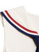 [Prévente] Robe Crème Col Marin Poche Ribbed Tricot Années 1960 5
