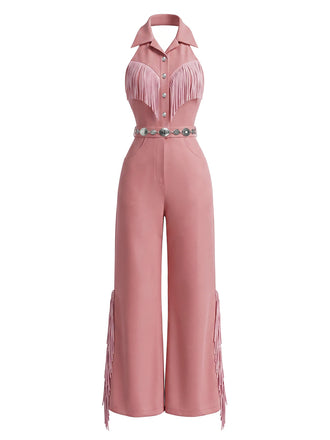 [Pre-Sale] Dark Pink 1970s Vintage Classic Jumpsuit 2