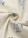 [Prévente] Robe Bleu Clair Floral Imprimé Volant Nœud Umbrella Années 1950 5