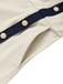 [Prévente] Combishort Beige Contrasté Trim Nœud Belt Années 1970 8