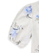 Robe Beige Floral Col V Manches Bouffantes Midi Années 1940 5
