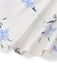 Robe Beige Floral Col V Manches Bouffantes Midi Années 1940 6