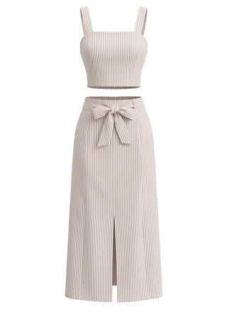 Khaki 1940s Vintage Classic Skirt 2