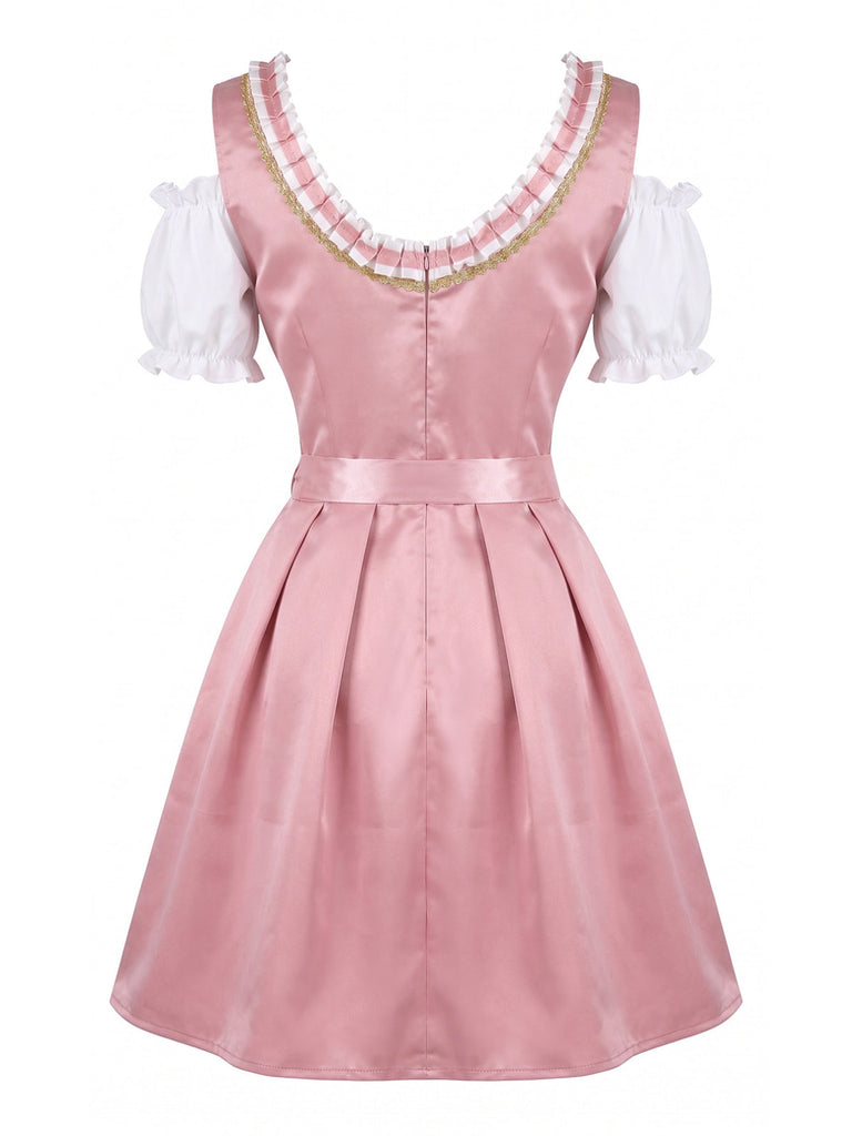 Pink 1950s Vintage Classic Dress 6