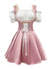 Pink 1950s Vintage Classic Dress 8