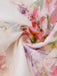 Robe Multicolore Floral Tulle Plissé Ajusté Années 1960 7