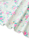 Robe Vert Petites Fleurs Manches Bouffantes Côté Fendu Années 1950 7
