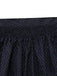 2PCS Robe à Col Montant et Tablier Floral Noir Années 1950