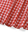 Robe Rouge Vichy Sans Manches Évasé Années 1950 6