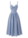 Robe à Bretelles fines Vichy Bleue Années 40