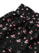 [Prévente] Robe Floral à Volants Étagés Dentelle Petites Fleurs Noir Années 1950 4