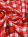 [Prévente] Robe Évasée Rouge Vichy Cerises avec Bretelles à Nœud Années 1950 7