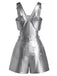 [Prévente] 2PCS Pantalon Argenté Metallic Star Overall et Tube Top Années 1980