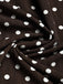 [Prévente] Robe Évasée Marron à Pois Col Cranté Manches Courtes Années 1950 7