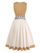 Khaki 1950s Vintage Classic Dress 2