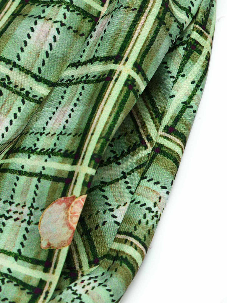 [Pre-Sale] Gray Green 1940s Vintage Classic Dress 7