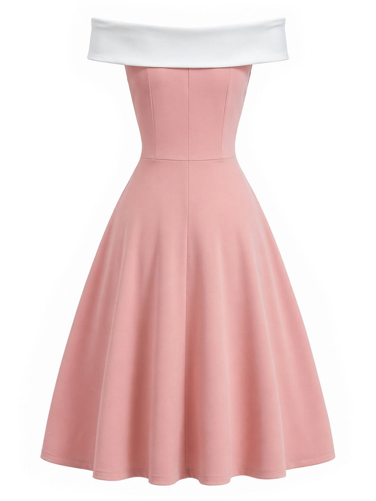 [Pre-Sale] Peach Pink 1950s Vintage Classic Dress 4