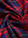 [Prévente] Robe à carreaux tartan col carré nœud et double boutonnage Années 1950