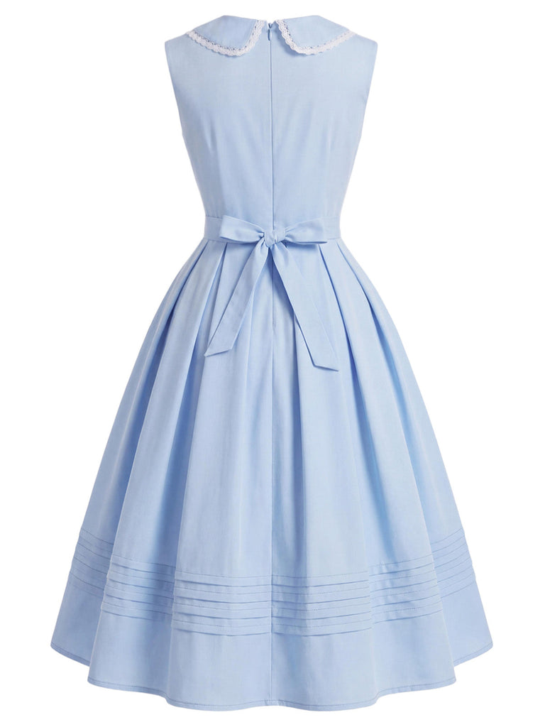 [Pre-Sale] Deep Blue 1950s Vintage Classic Dress 4