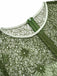 [Pre-Sale] Gray Green 1940s Lace Vintage Classic Dress 5