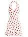 [Prévente] Robe Rouge Volant Dos Nu Strawberry Années 1930 2