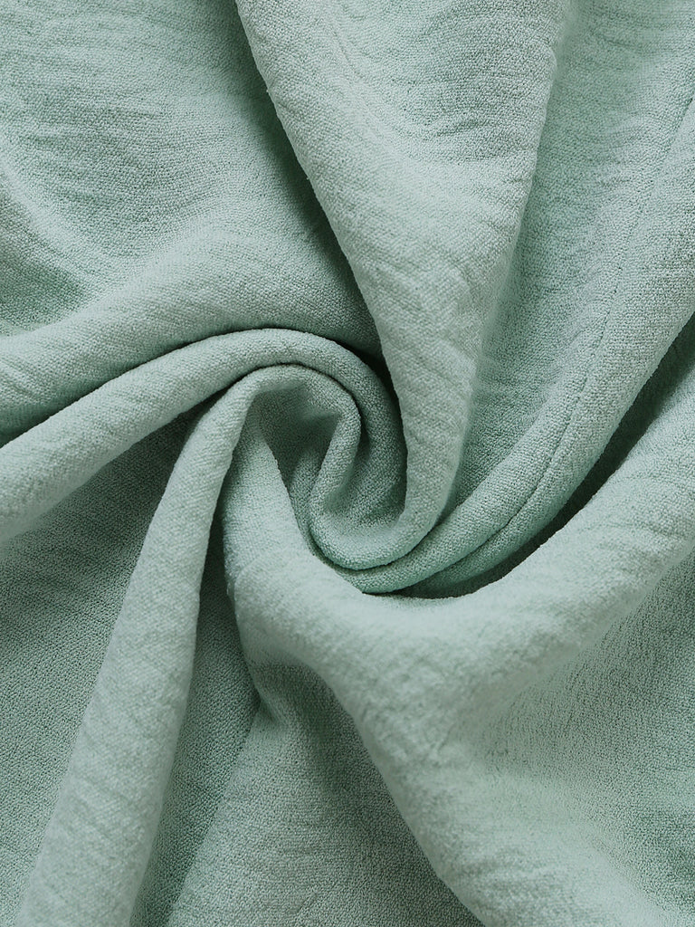 Combinaison Ice Vert Bretelles Fines Jambes Larges Années 1970 7