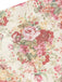 Jupe Asymétrique Floral Volant Mi-Longue Années 1970 5