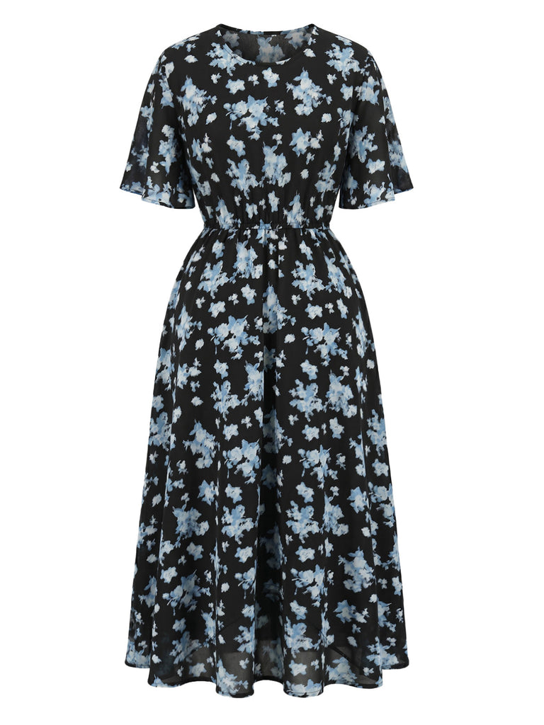 Blue 1960s Vintage Classic Dress 2