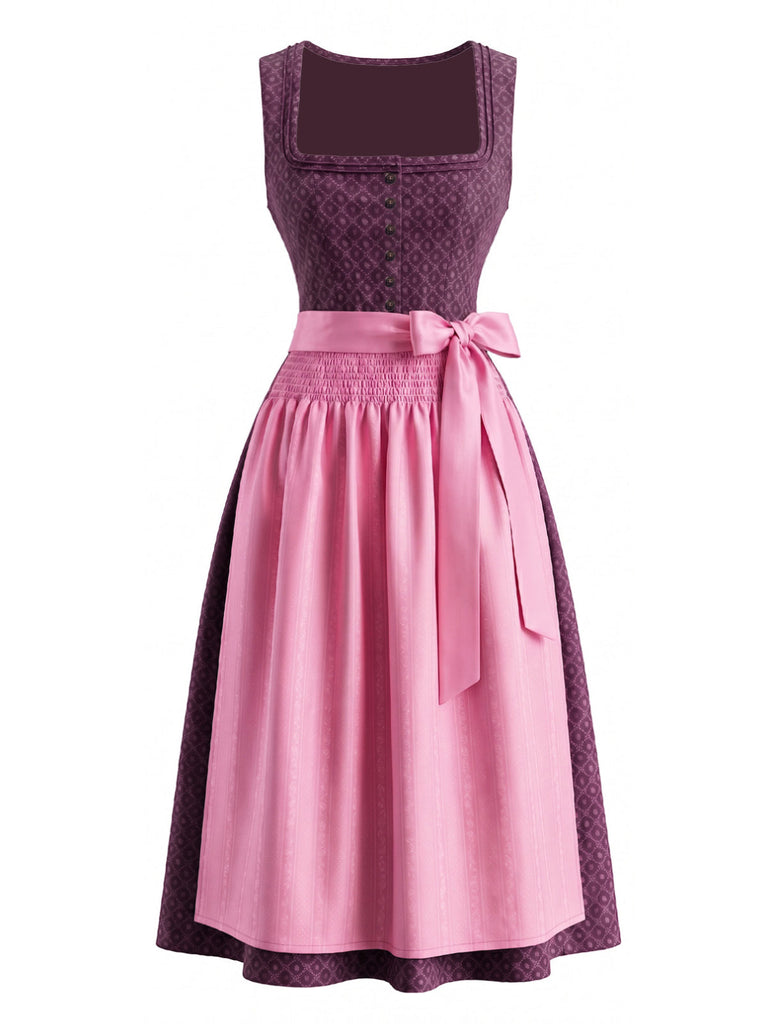 Pink 1950s Vintage Classic Dress 3