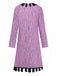Purple 1940s Vintage Classic Dress 4