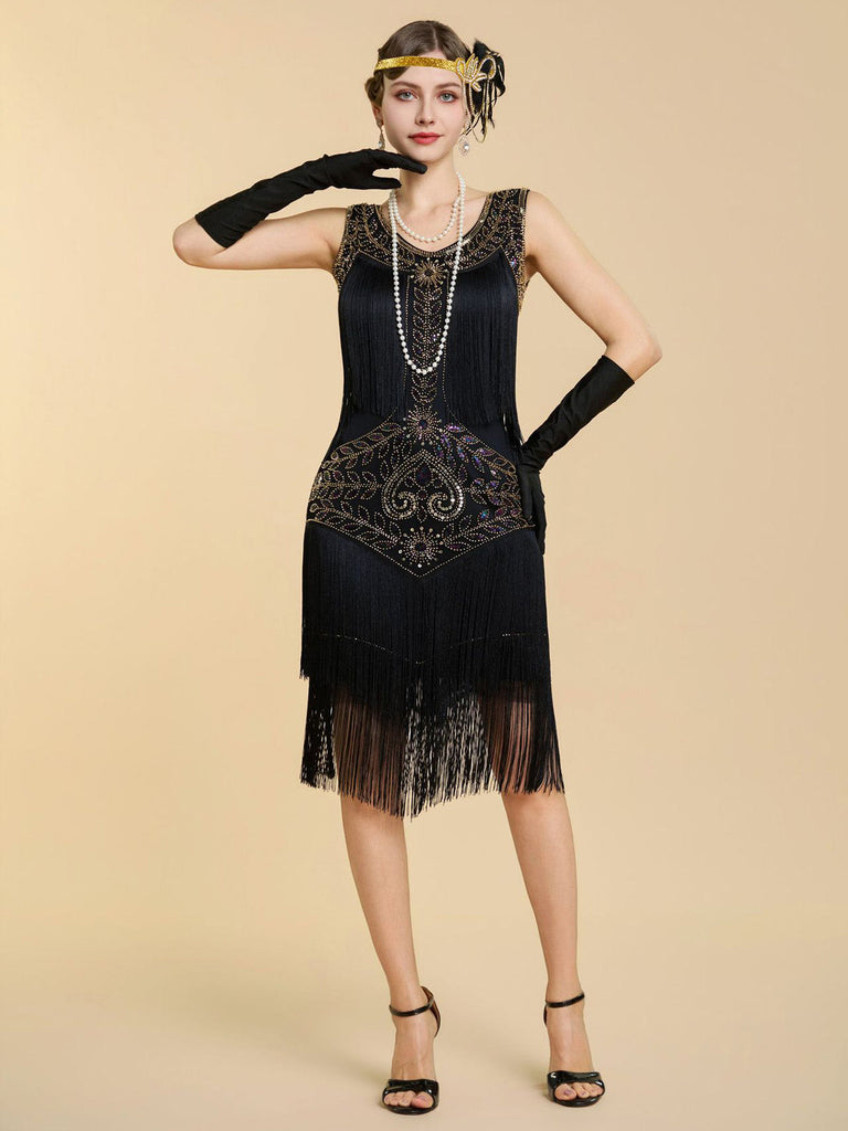 1920s Sequin Vintage Classic Dress 7
