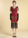 1920s V Neck Sequin Vintage Dress 15