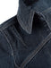 Veste Deep Bleu Revers Denim Cropped Jacket Années 1950
