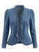 Veste Volant Manches Longues Denim Années 1960 3