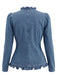 Veste Volant Manches Longues Denim Années 1960 4