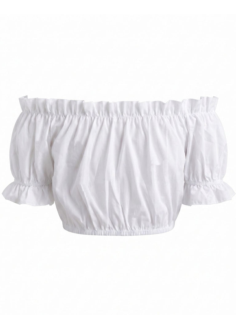 White 1960s Cami Vintage Classic Top 2