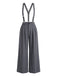 Combinaison Taille Haute Jambes Larges Plissé Gris Années 1960 11
