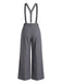 Combinaison Taille Haute Jambes Larges Plissé Gris Années 1960 12