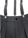 Combinaison Taille Haute Jambes Larges Plissé Gris Années 1960 8