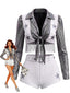 2PCS Ensemble de costume d'Halloween Cowgirl étoile métallique sur le revers années 70