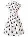 [Prévente] Robe Chat à Pois Ceinturé Chemise Années 1950 3