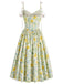 [Prévente] Robe Floral Coton Évasé Dentelle Appliqué Lacé Années 1950 3