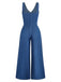 Combinaison Col V Denim Straight Leg Années 1960 5