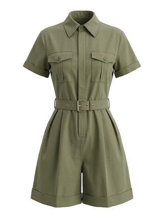 Combishort Revers Manches Retroussées Poche Années 1950 2