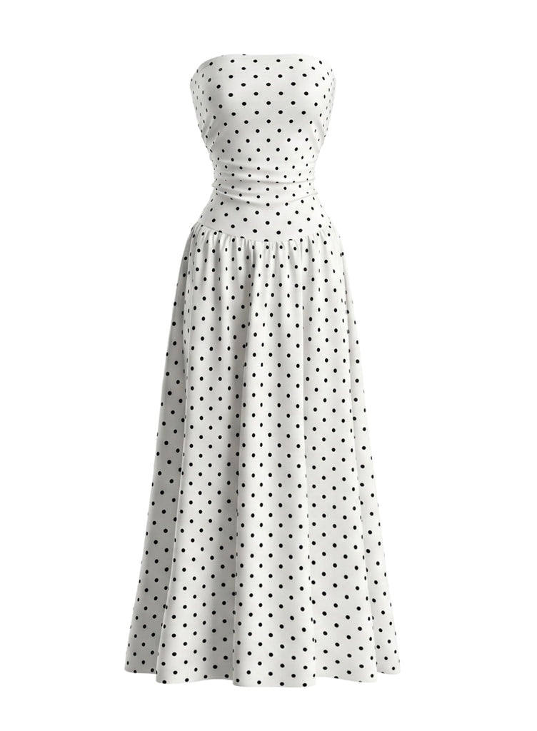 1950s Polka Dot Vintage Classic Dress 12