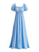 Robe Maxi à Manches Bouffantes et Taille Empire Années 1930
