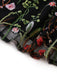 Robe Noir Col V Floral Brodé Tulle Long Années 1930 5