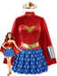 Robe Multicolore Wonder Woman Halloween Cosplay Années 1950