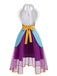 Robe Violette Tablier Cœur Théière Cosplay Mesh Années 1950 3